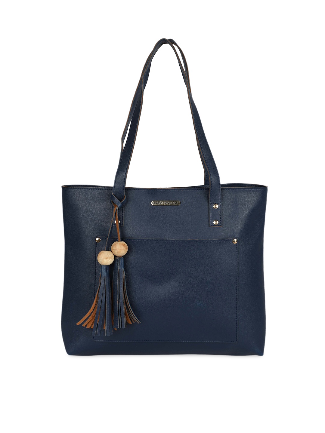 

Bagsy Malone Blue PU Shopper Tote Bag