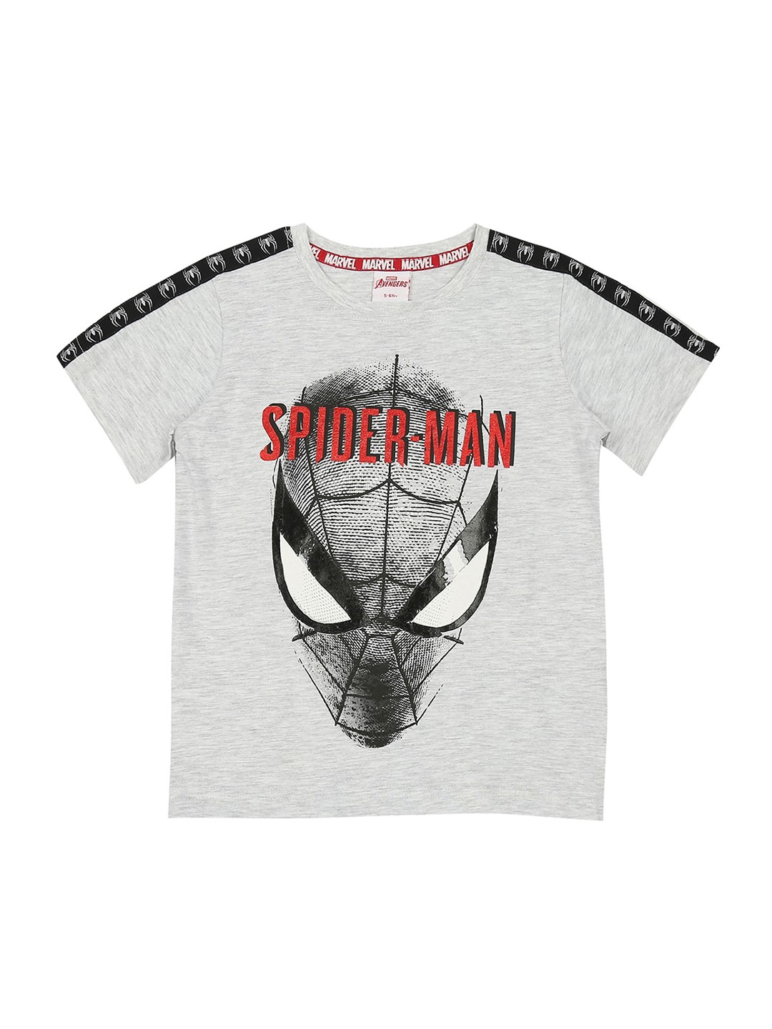 

Marvel Boys Off White Spiderman Printed Cotton T-shirt