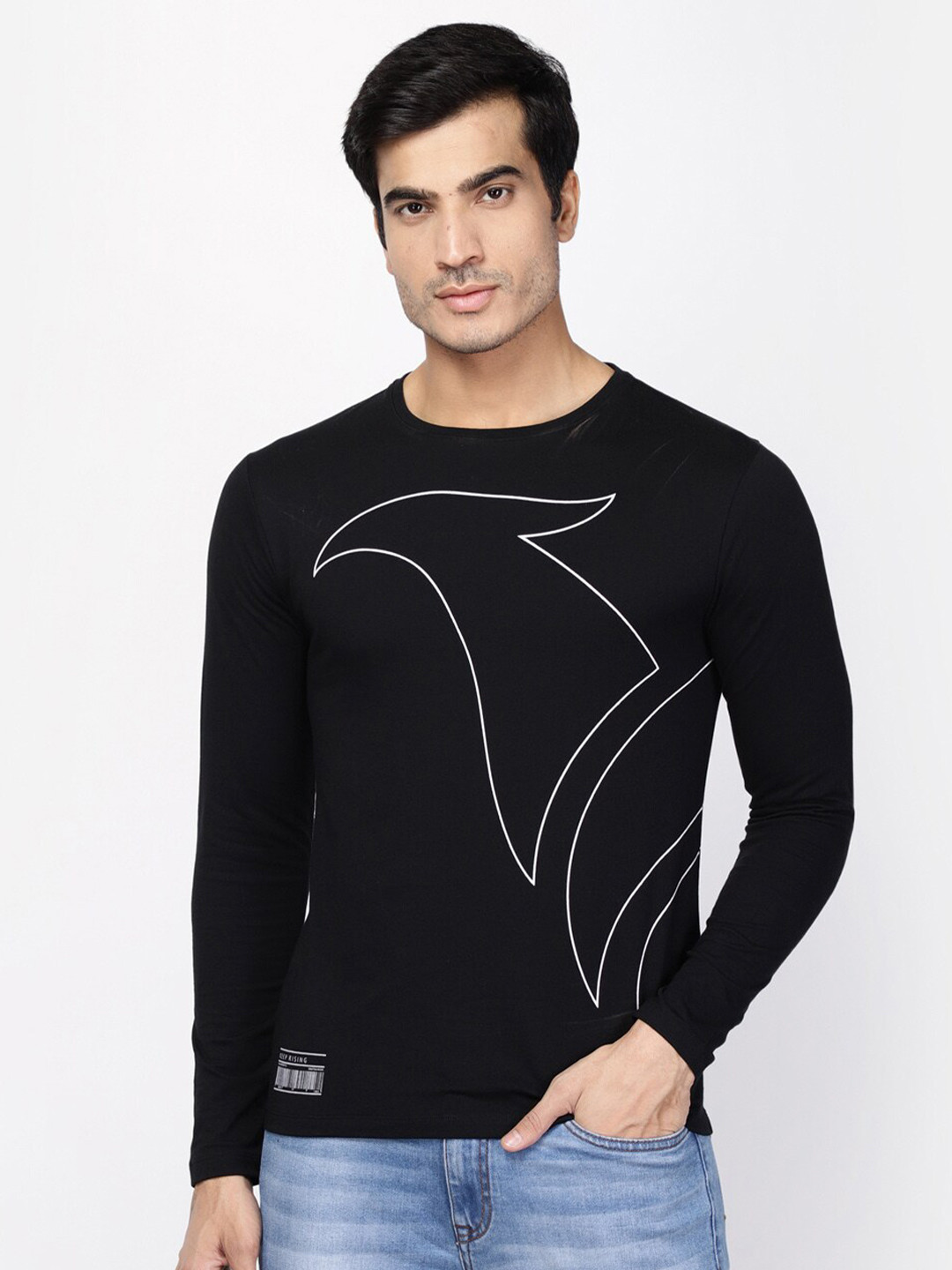 

Blackberrys Men Black Printed Slim Fit T-shirt NA