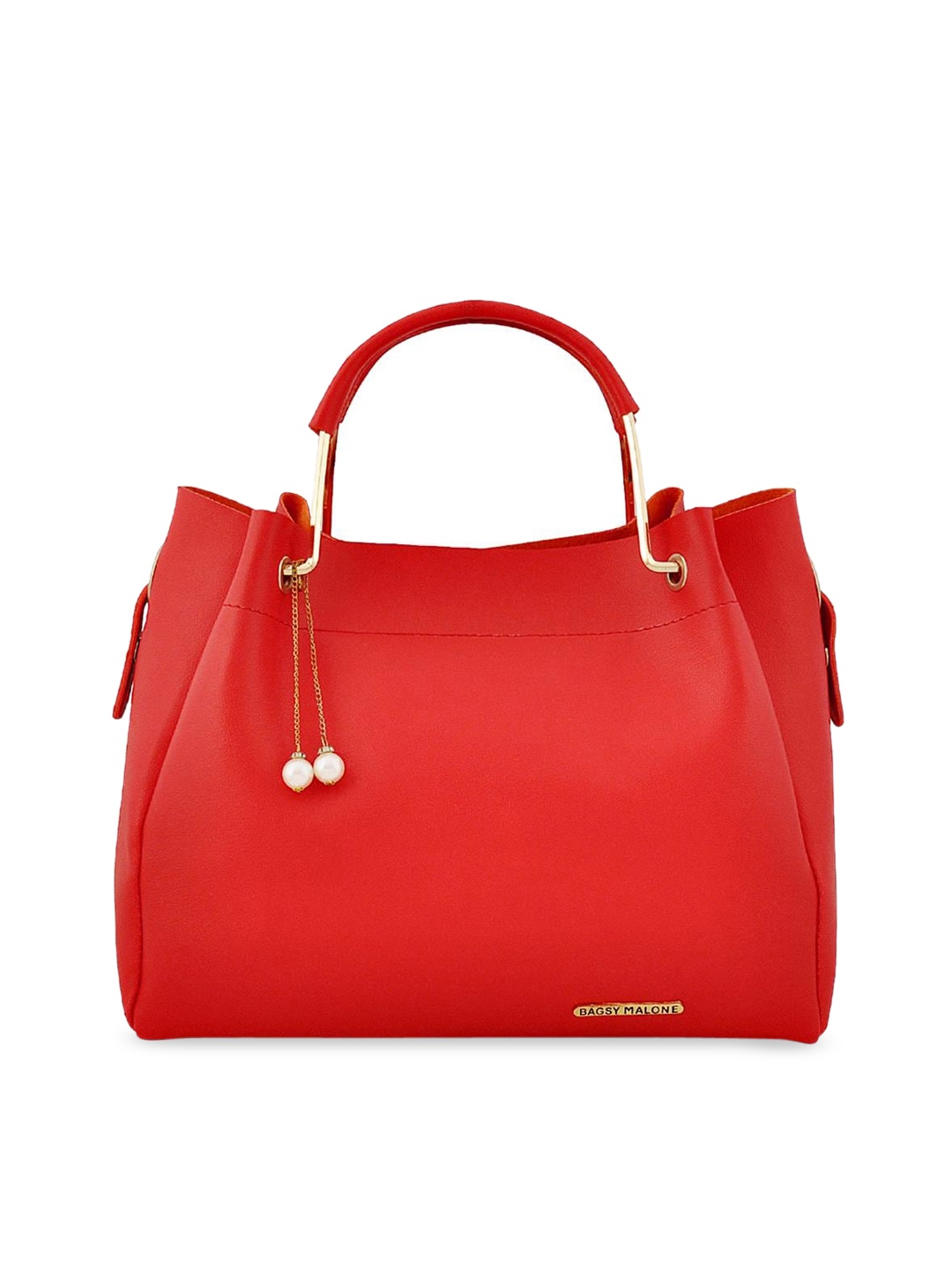 

Bagsy Malone Red PU Shopper Tote Bag