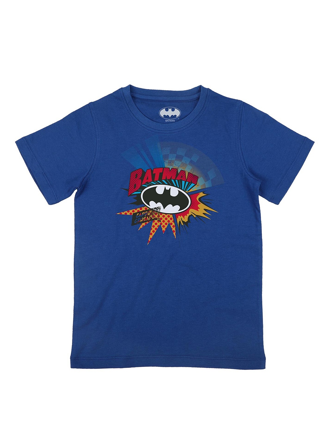 

Batman Boys Blue Batman Printed Applique T-shirt