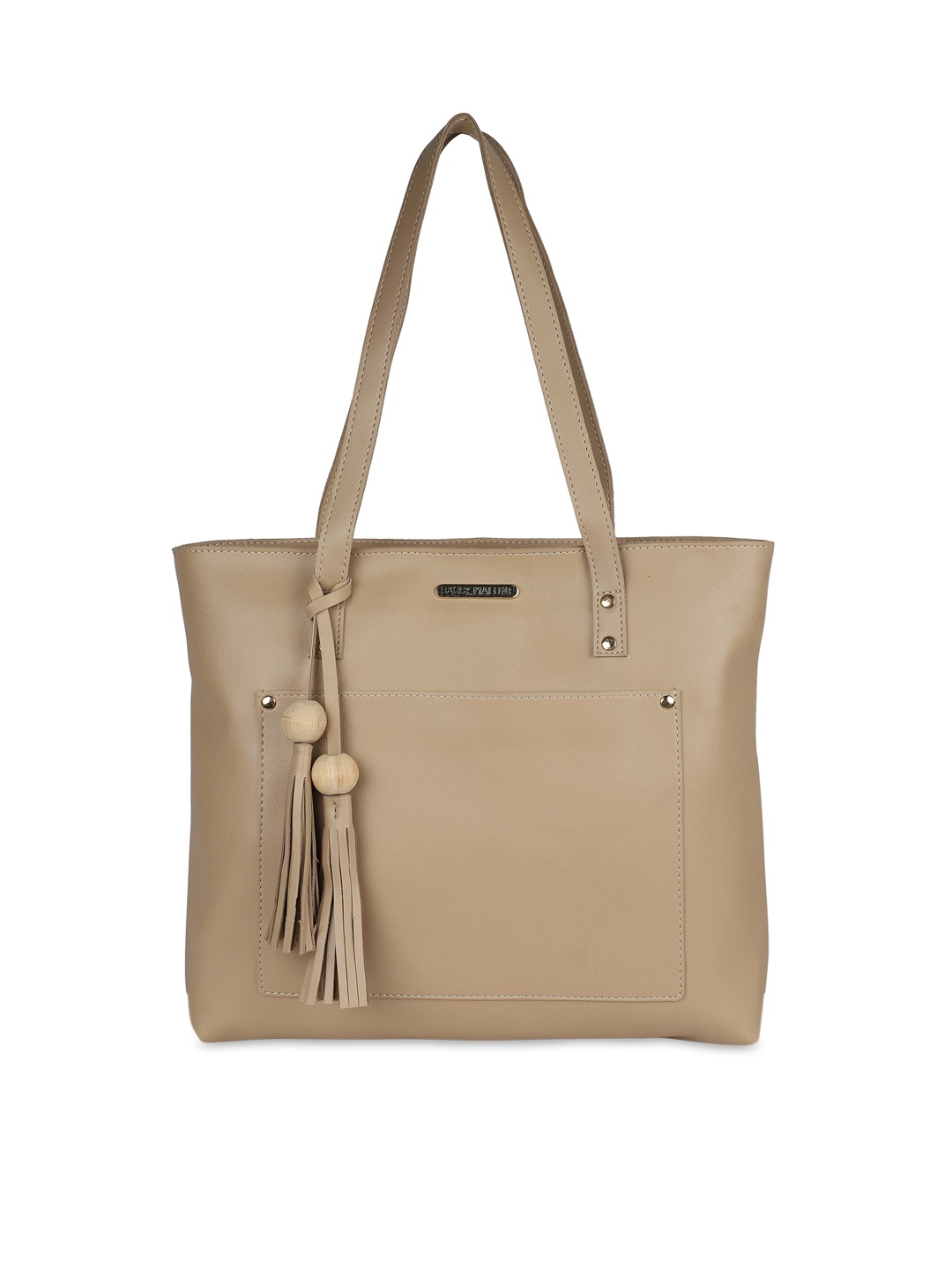 

Bagsy Malone Beige PU Structured Shoulder Bag