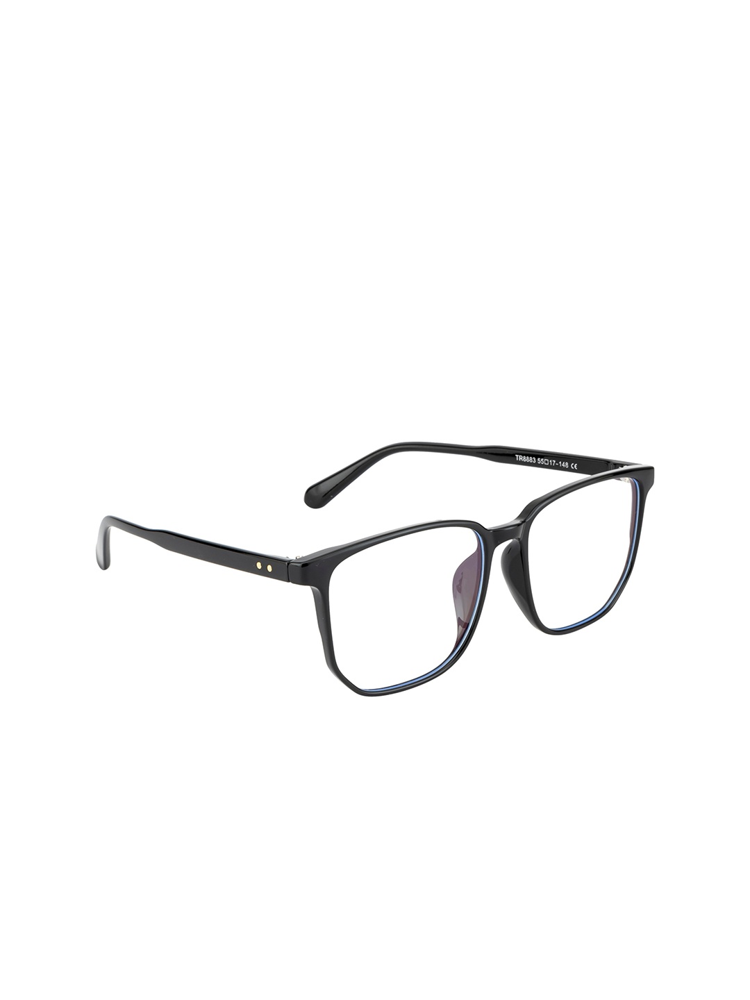 

Ted Smith Unisex Black Full Rim Wayfarer Frames