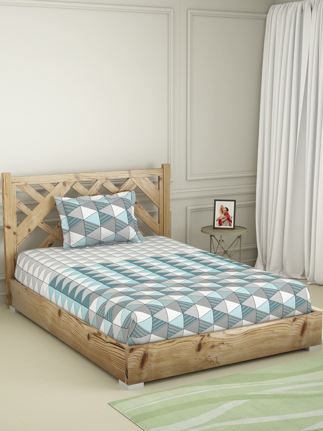 

SPACES Unisex Blue Geometric