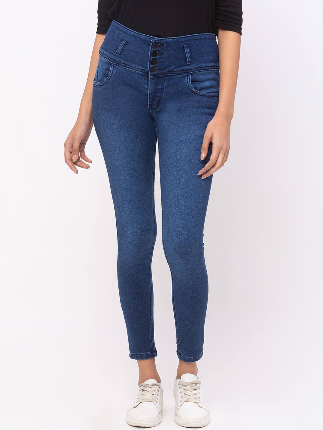 

ZOLA Pure Denim Skinny Fit Ankle Length Lightweight Jeans, Blue