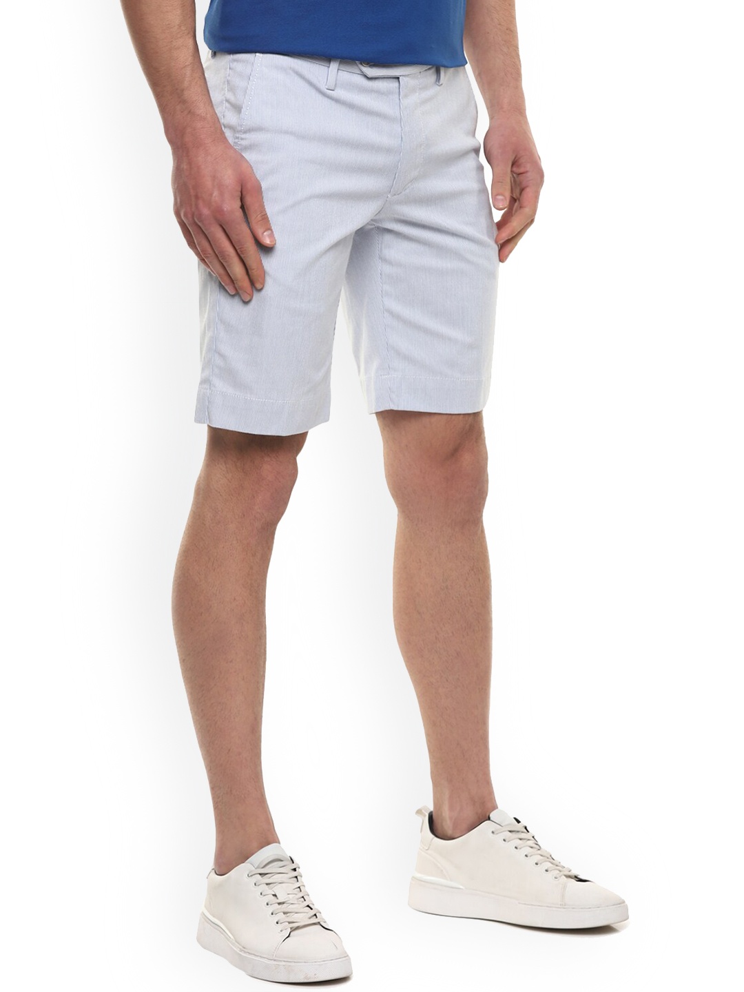 

HACKETT LONDON Men Blue Mid-Rise Regular Cotton Shorts