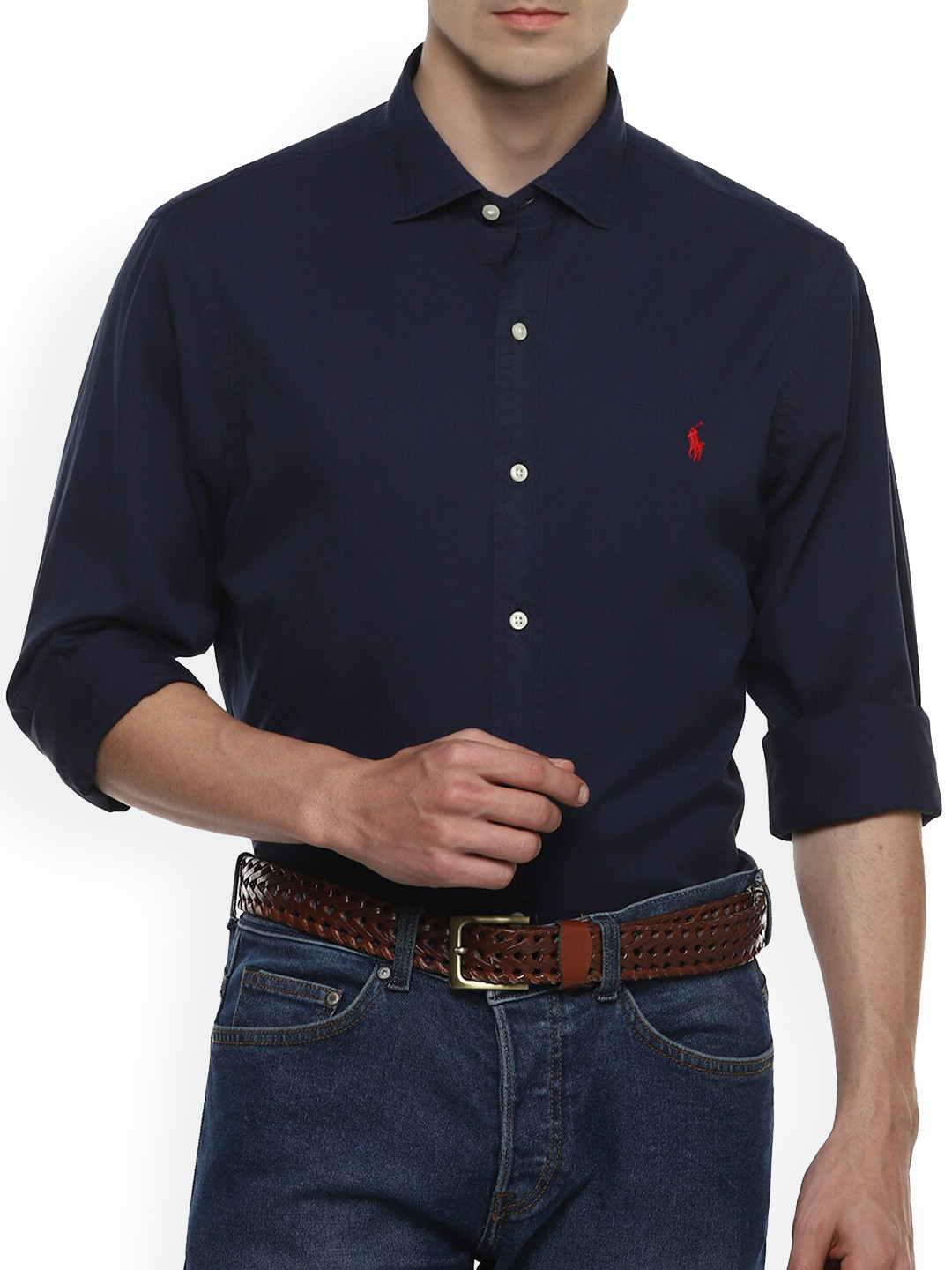 

Polo Ralph Lauren Men Navy Blue Casual Shirt