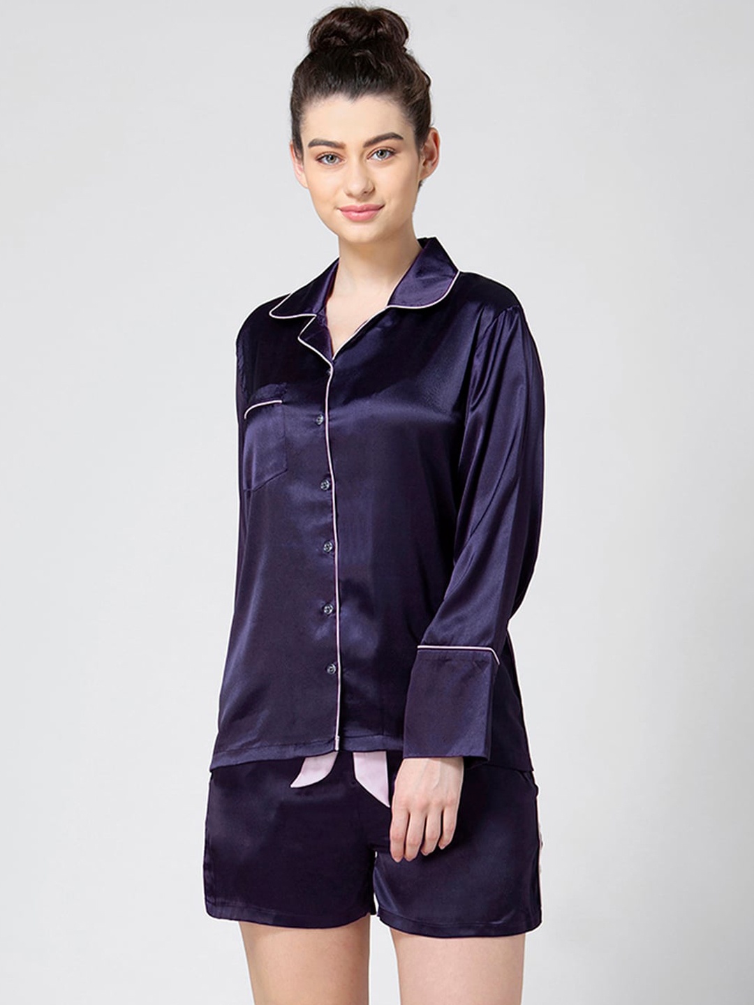 

ADORENITE Women Purple Night suit