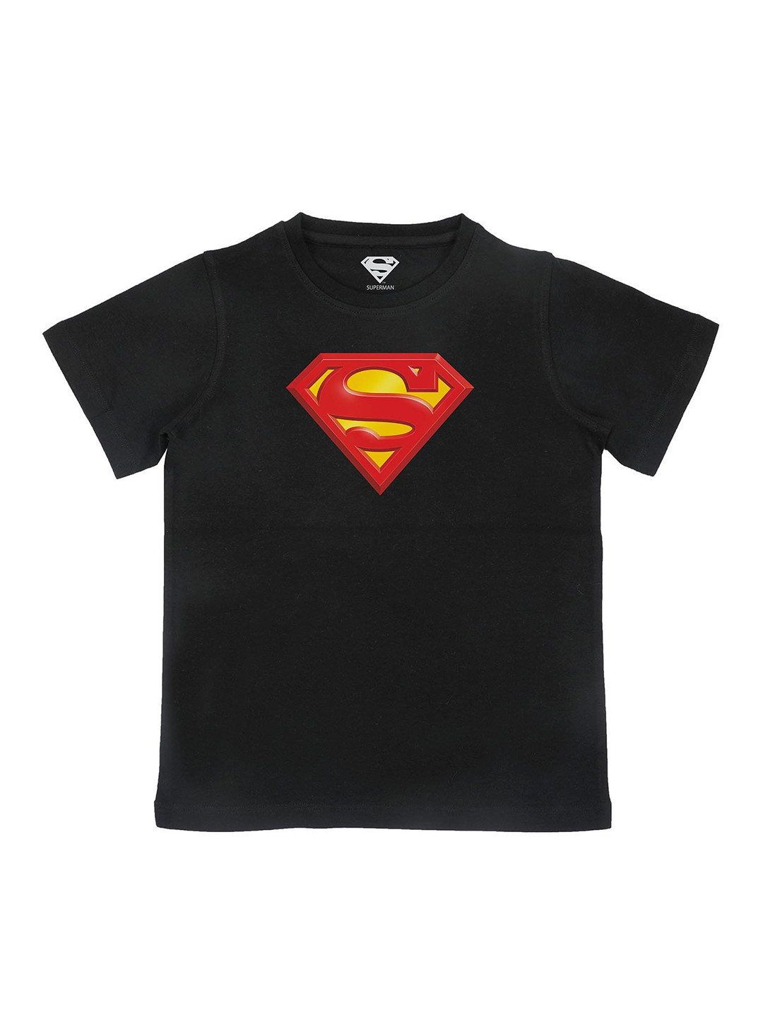 

Superman Boys Black Printed Pure Cotton T-shirt