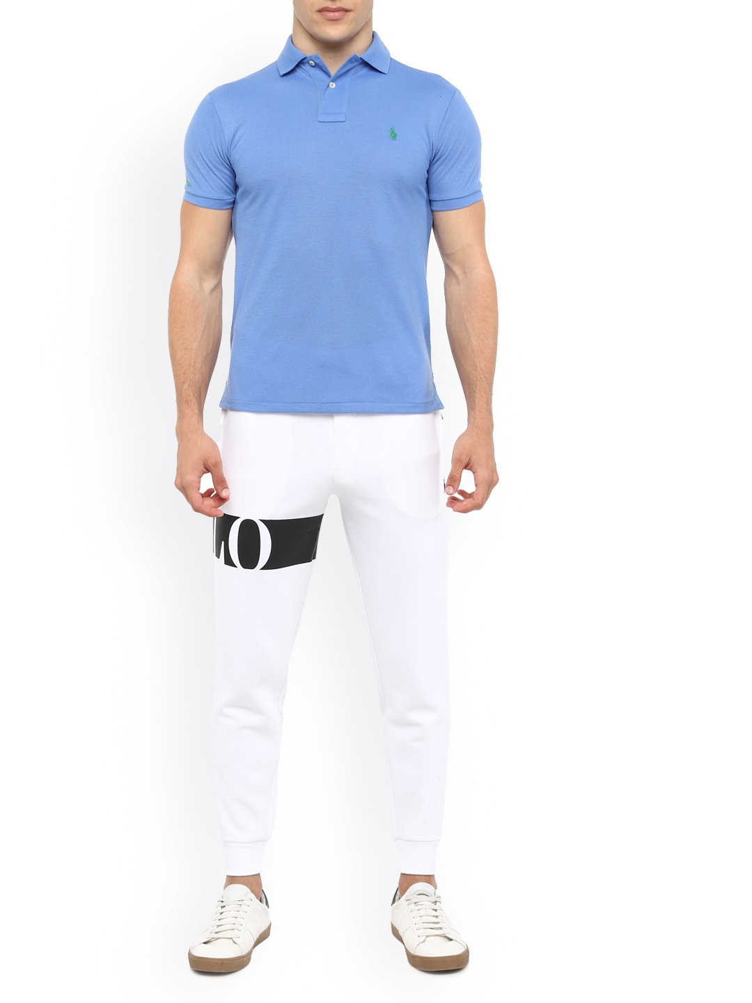 

Polo Ralph Lauren Men White Solid Cotton Joggers