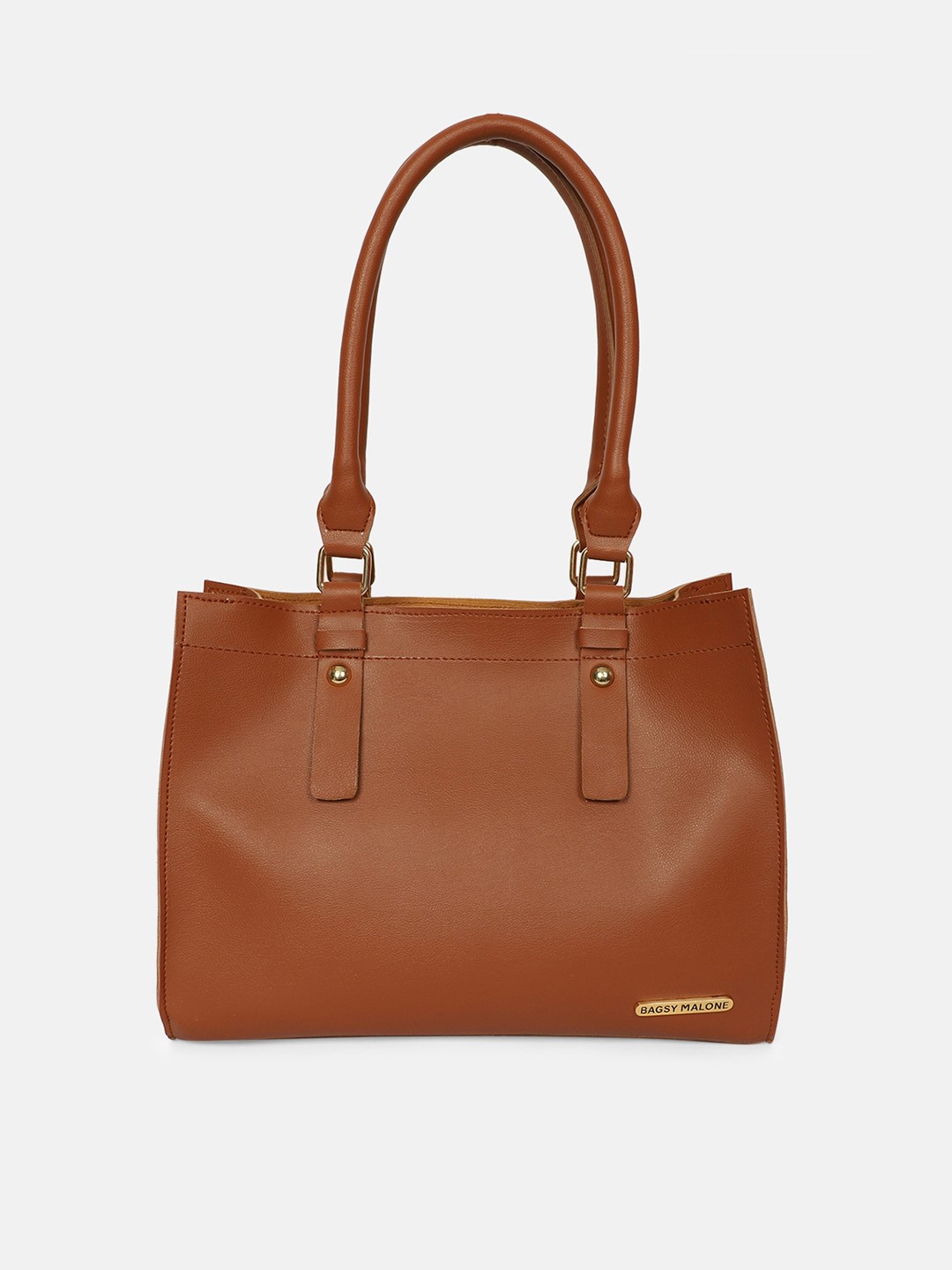 

Bagsy Malone Brown PU Structured Shoulder Bag
