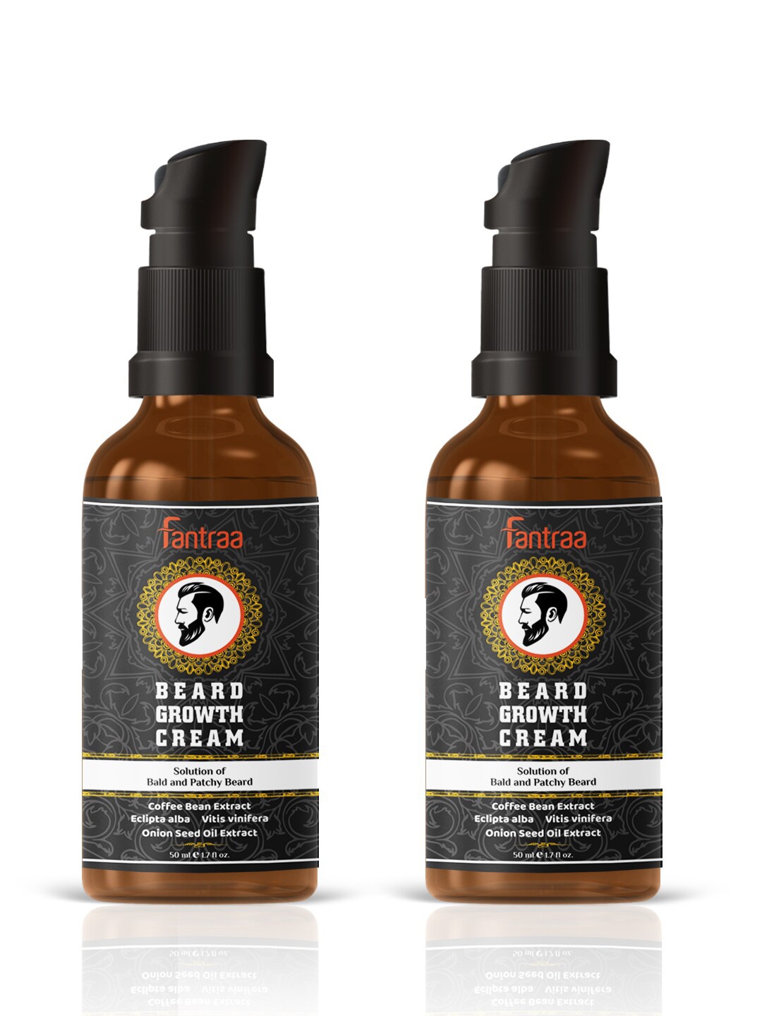 

Fantraa Black Set of 2 Beard Growth Cream