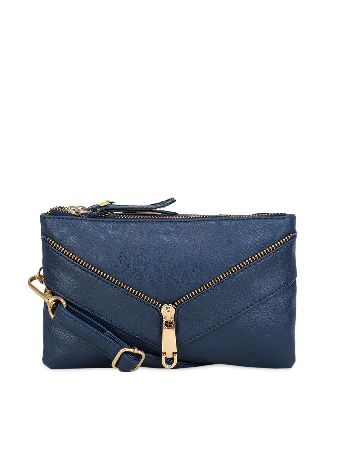 

Bagsy Malone Blue PU Structured Sling Bag