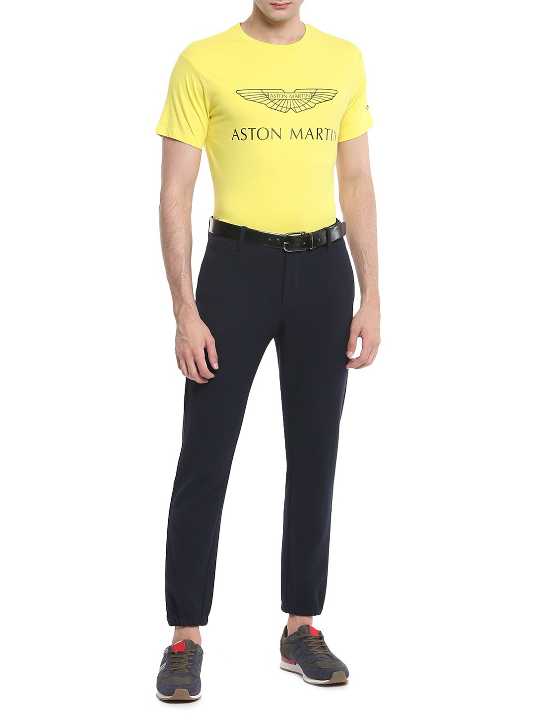 

HACKETT LONDON Men Yellow Brand Logo Printed T-shirt