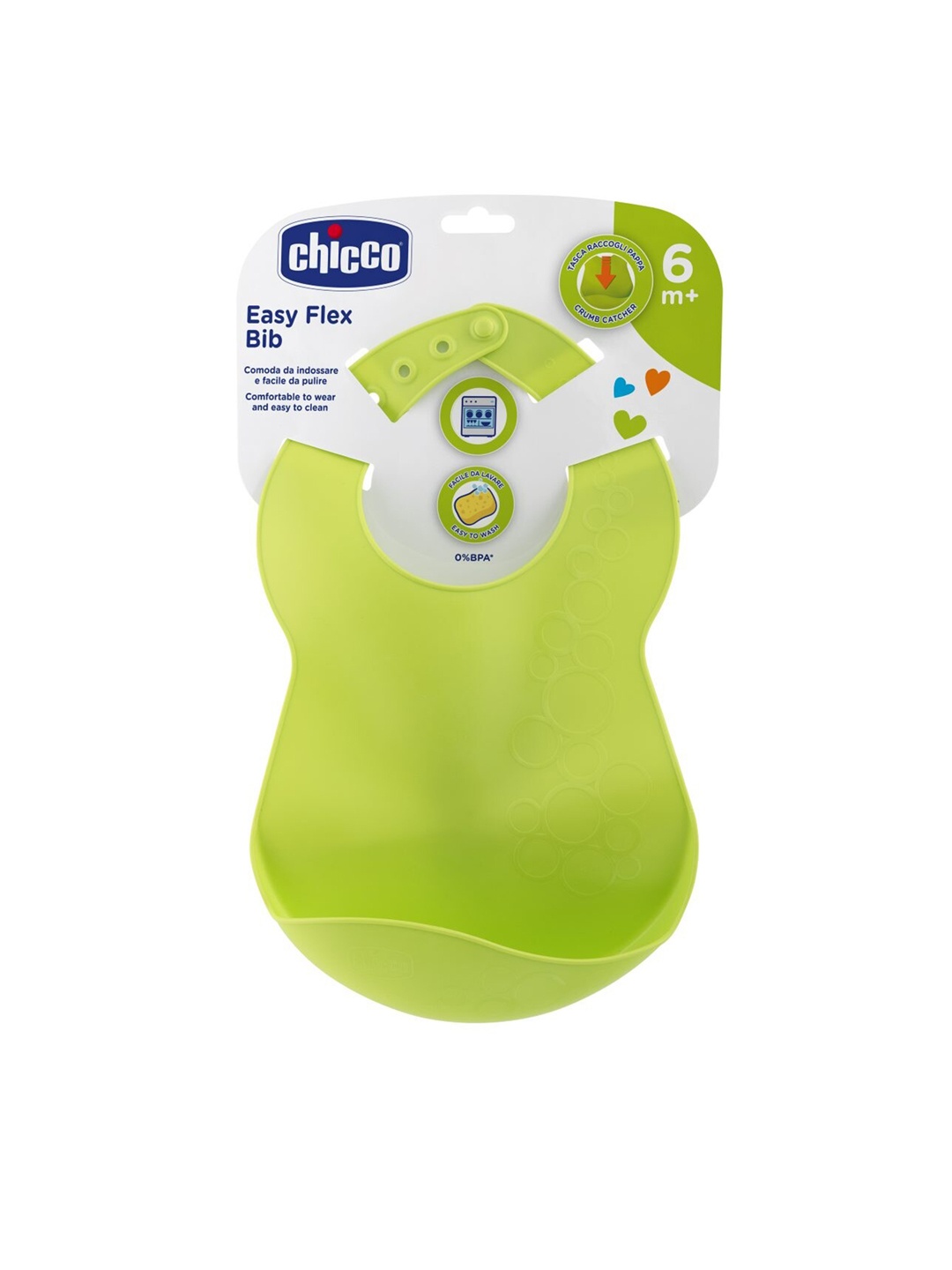 

Chicco 6 months Plus Infant Kids Lime Green Solid Bibs