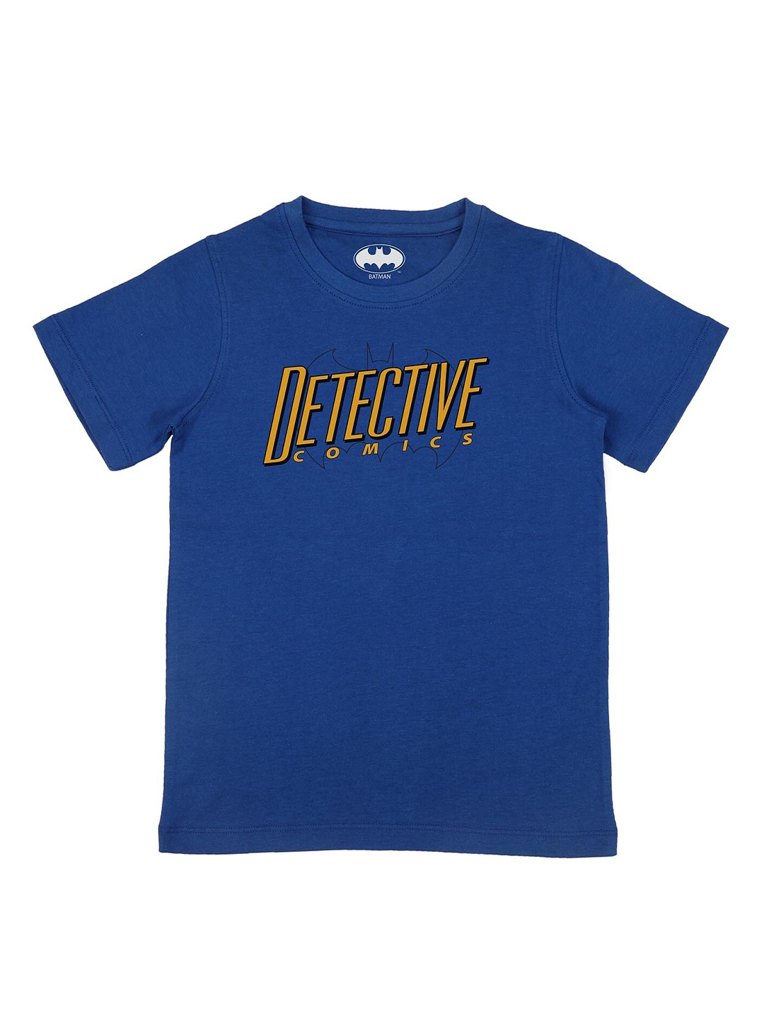 

Batman Boys Blue Typography Printed T-shirt
