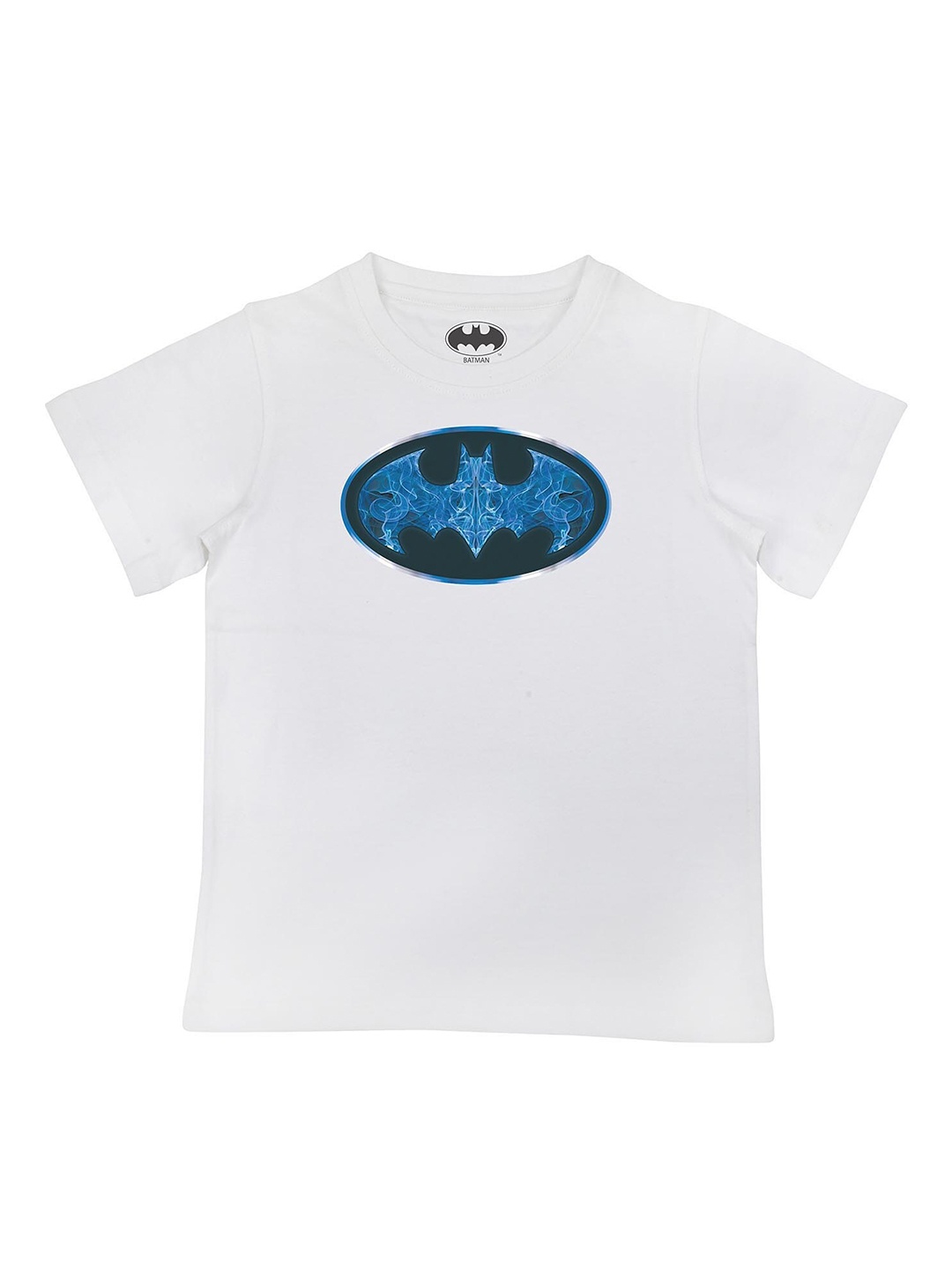 

Batman Boys White Batman Printed Applique T-shirt