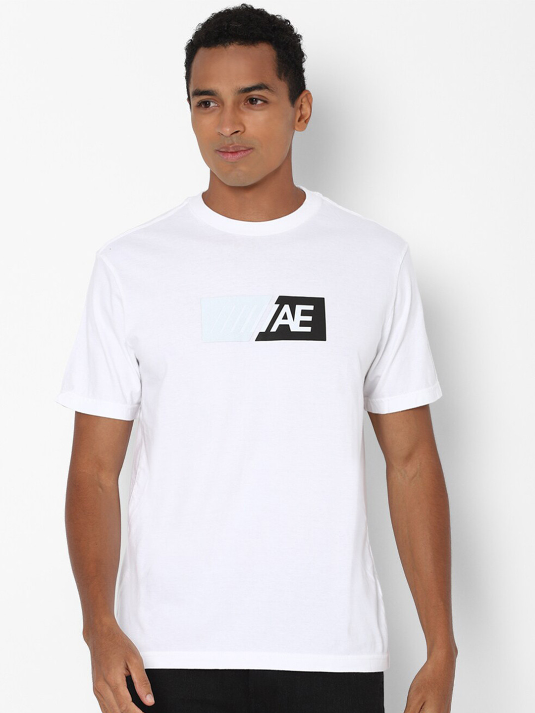 

AMERICAN EAGLE OUTFITTERS Men White Typography Printed T-shirt