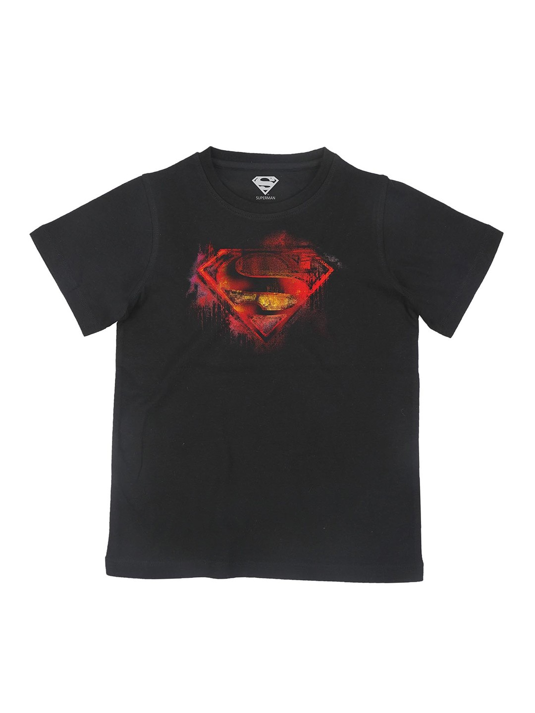 

Superman Boys Black Superman Printed T-shirt