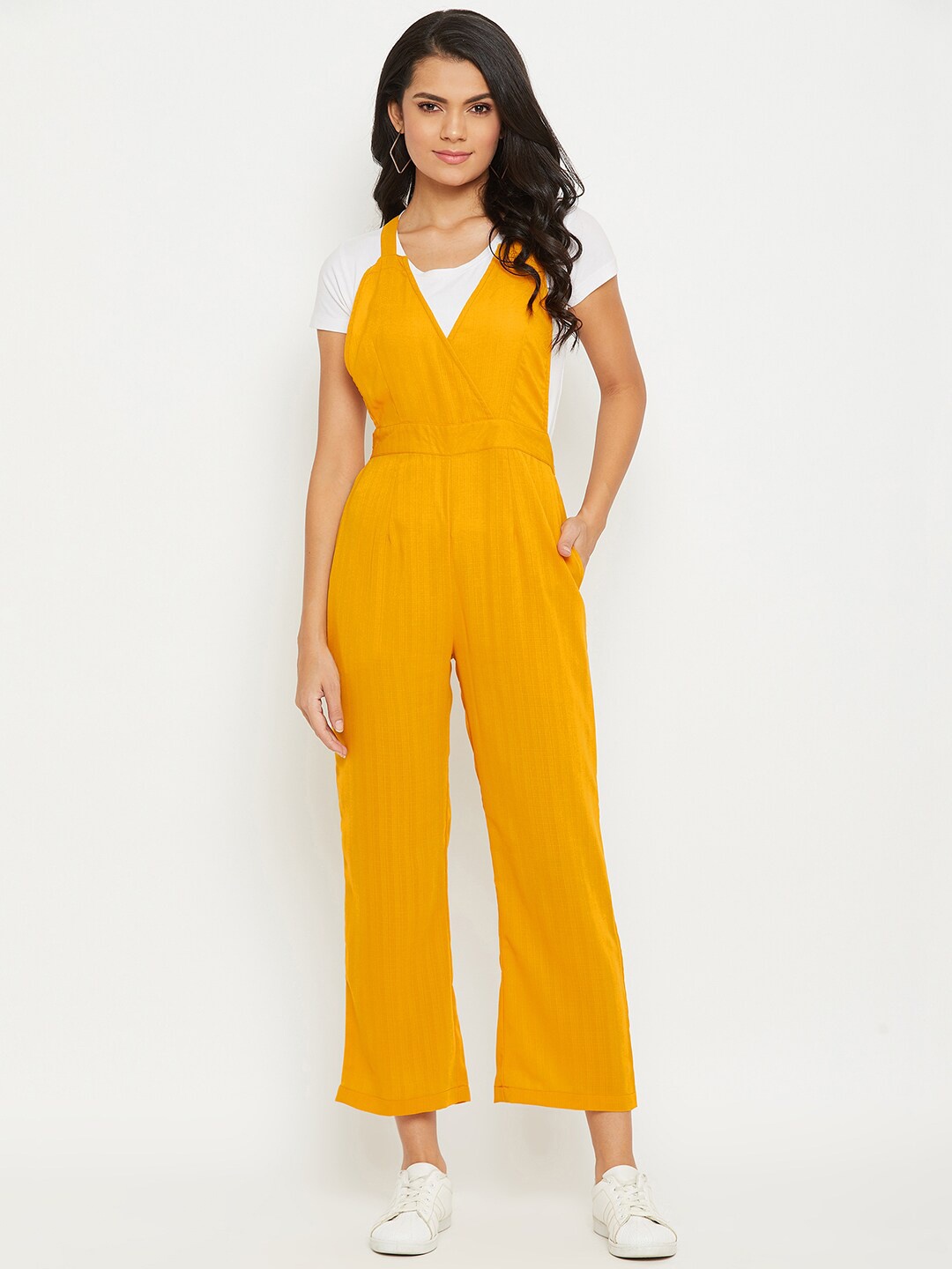 

PANIT Mustard Basic Jumpsuit