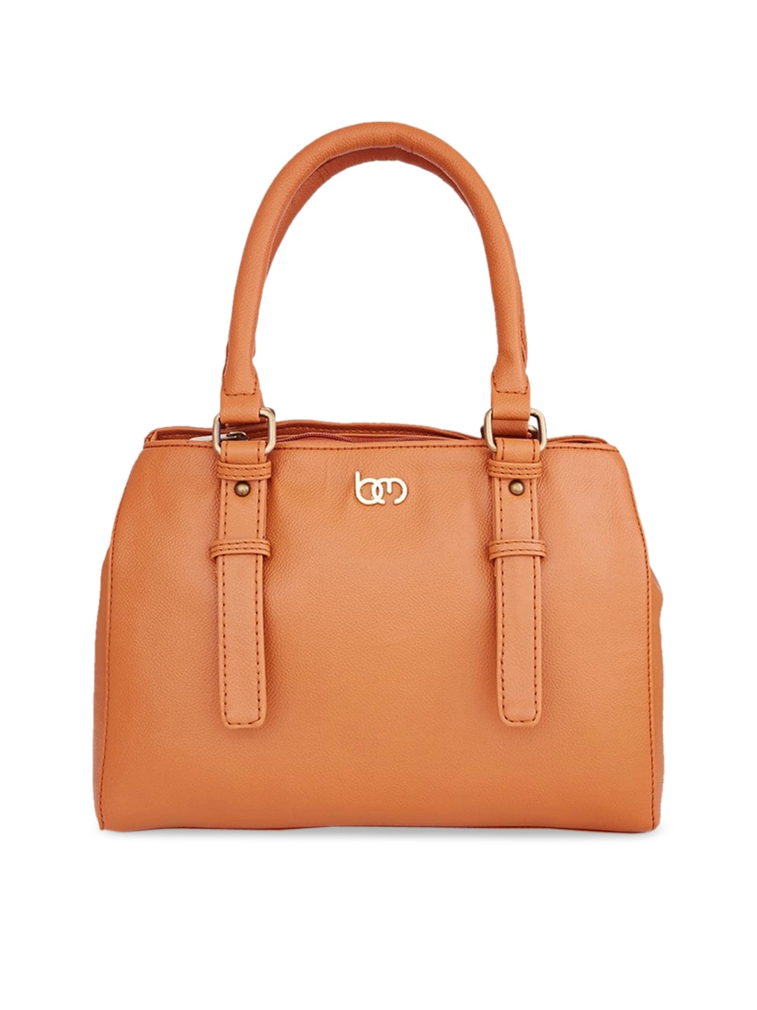 Bagsy Malone Mustard PU Structured Shoulder Bag