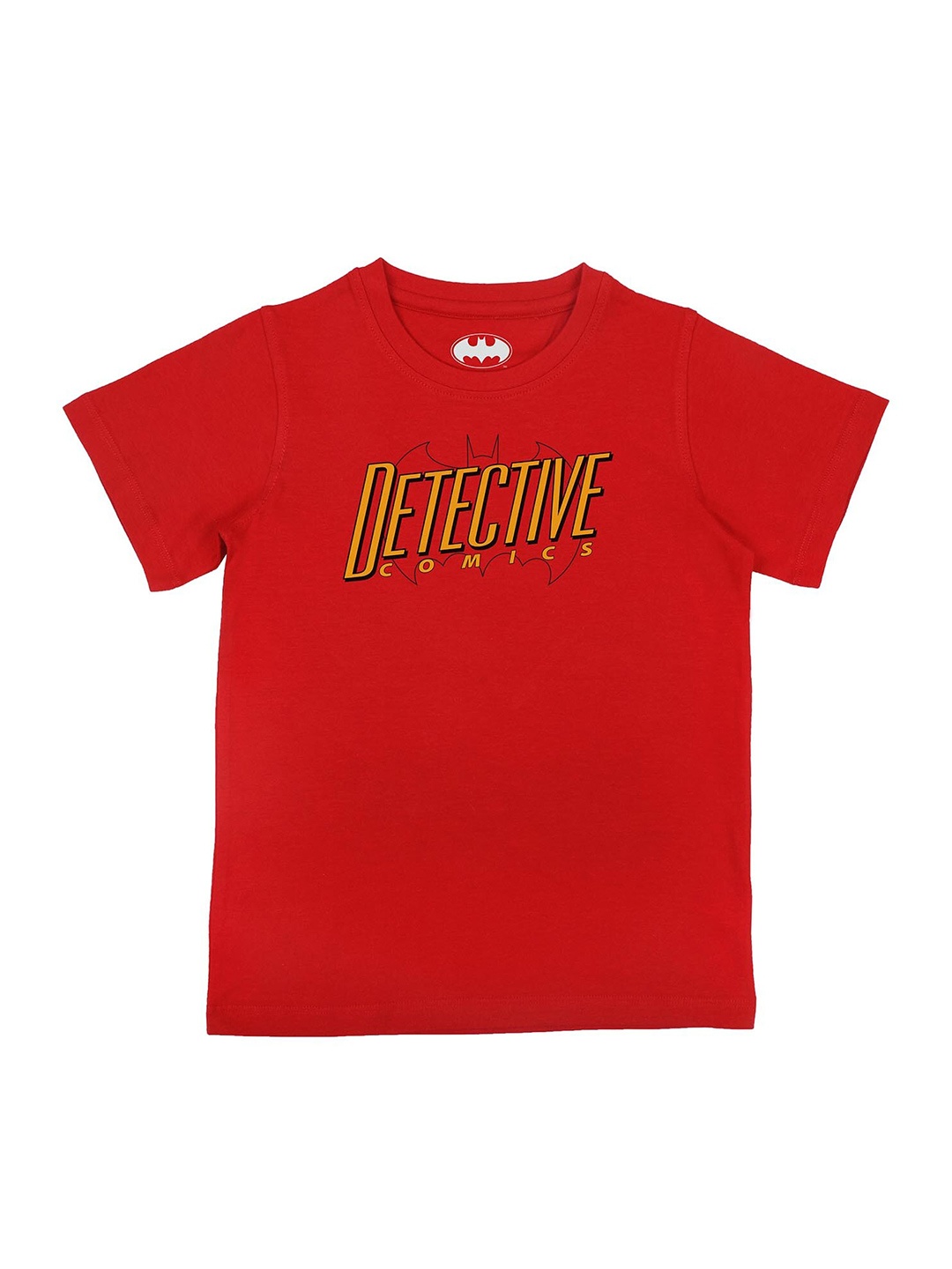 

Batman Boys Red Typography Batman Printed T-shirt