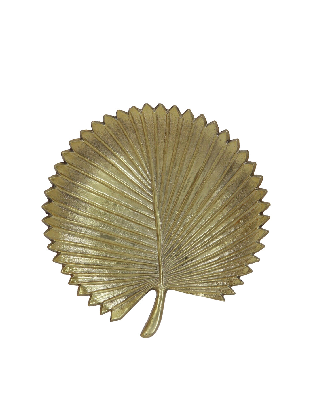 

Homecentre Gold-Toned Metal Leaf Shaped Platter