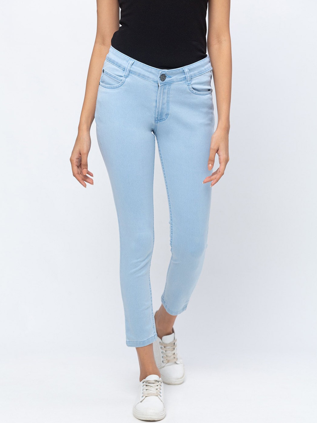 

ZOLA Women Turquoise Blue Slim Fit Jeans