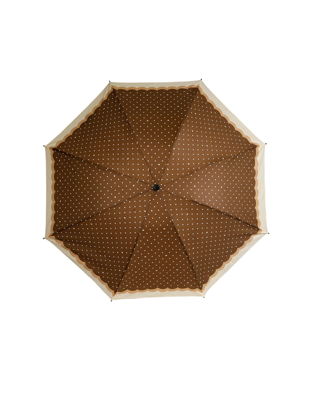 

LOOM LEGACY Brown & White Printed 3-Fold Umbrella