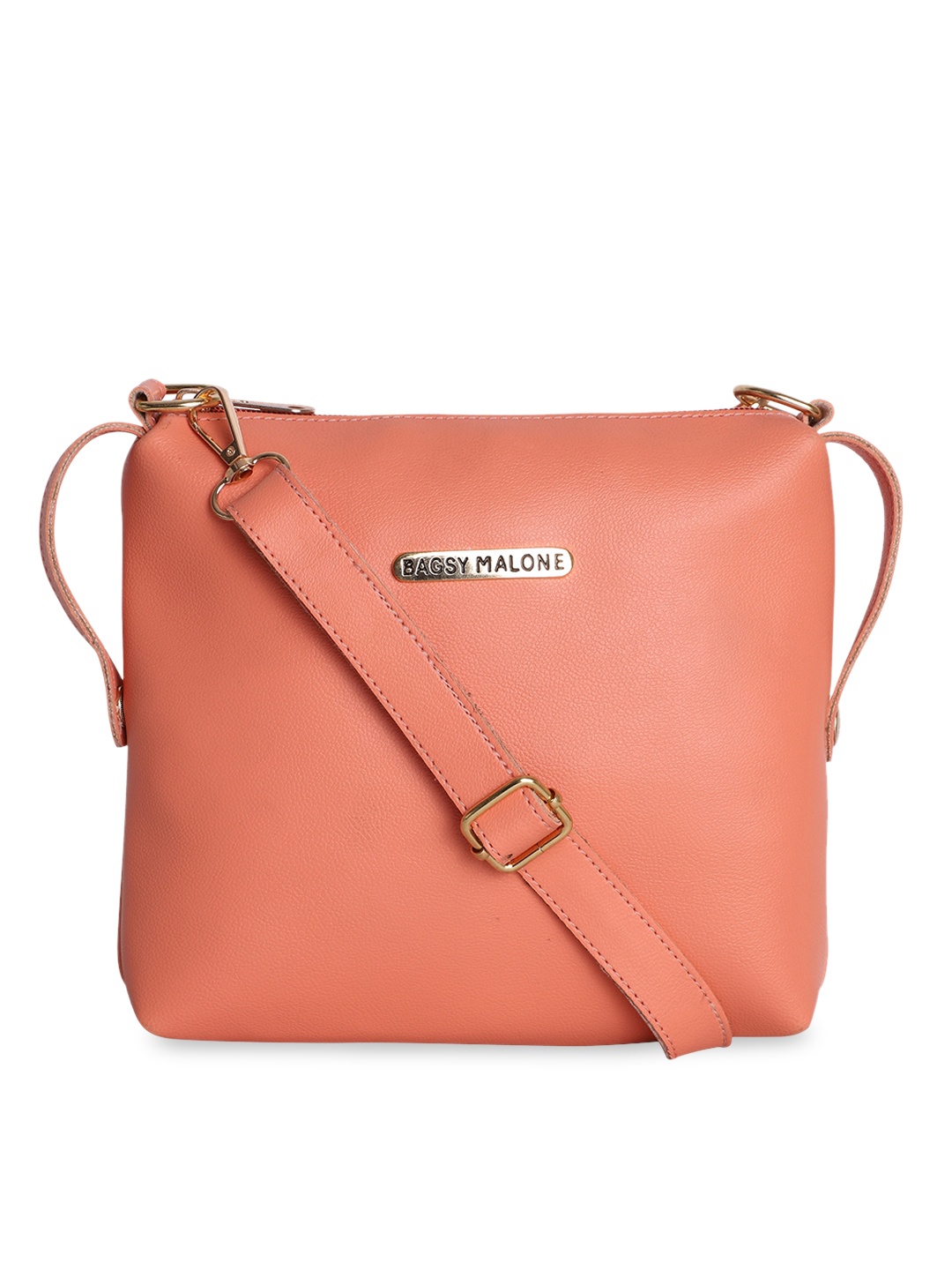 Bagsy Malone Pink PU Structured Sling Bag