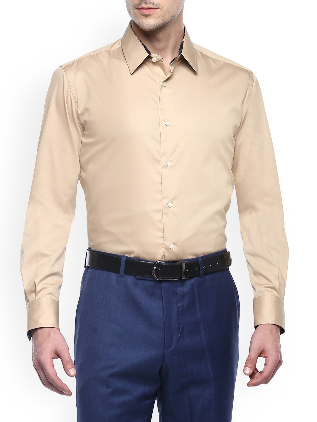 

LAGERFELD Men Cream Casual Shirt