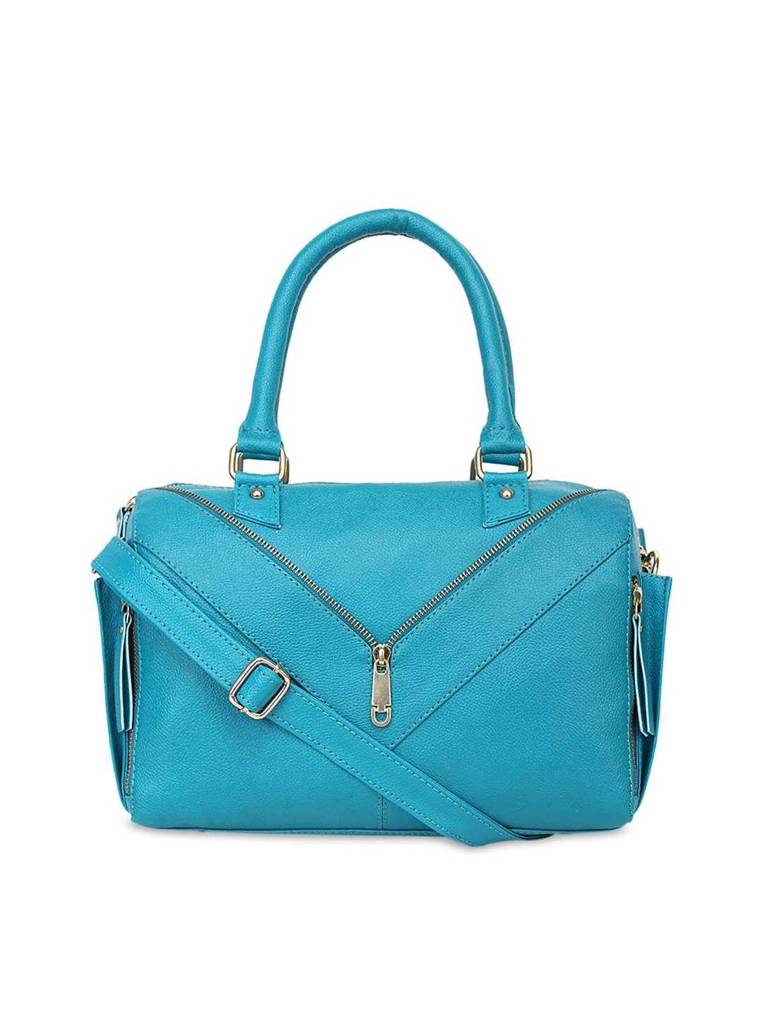 

Bagsy Malone Turquoise Blue PU Structured Handheld Bag