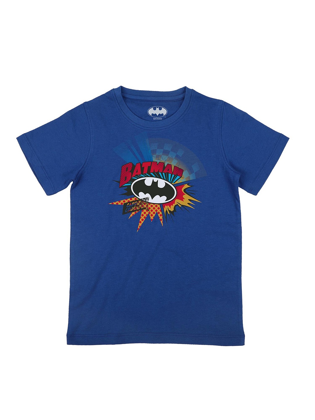 

Batman Boys Blue Batman Printed Applique T-shirt