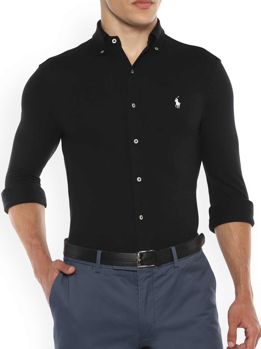 

Polo Ralph Lauren Men Black Casual Shirt
