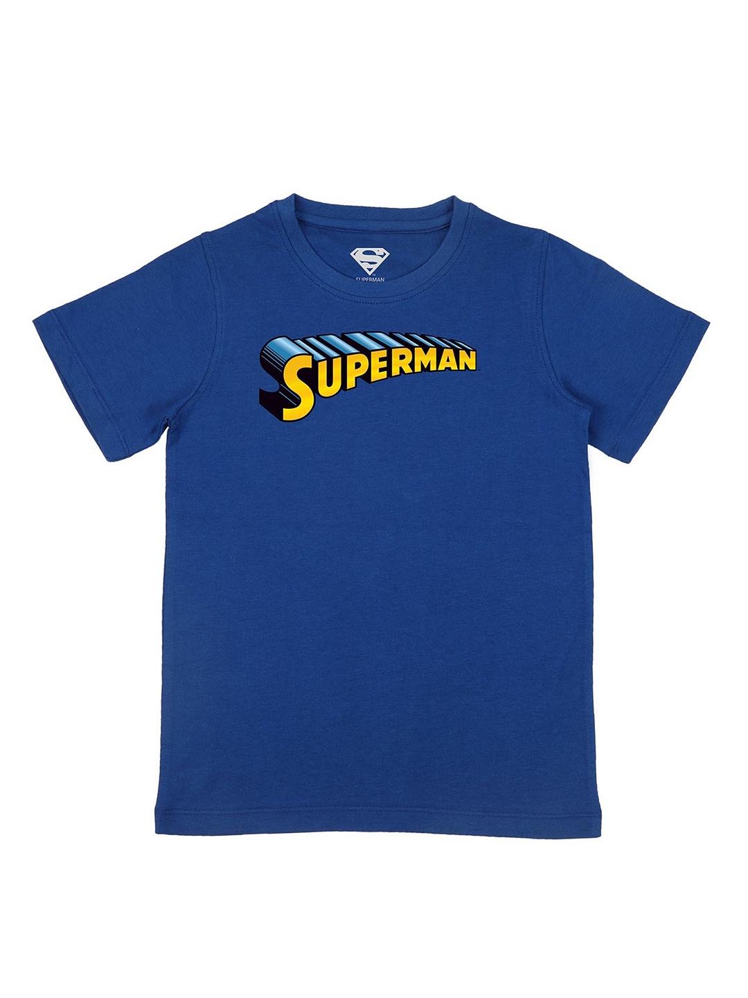 

Superman Boys Royal Blue Superman Printed Pure Cotton T-shirt