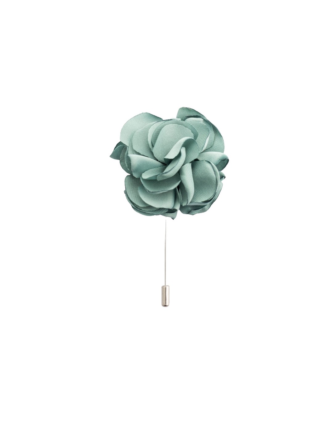 

The Tie Hub Men Green Solid Big Marigold Flower Microfiber Lapel Pin