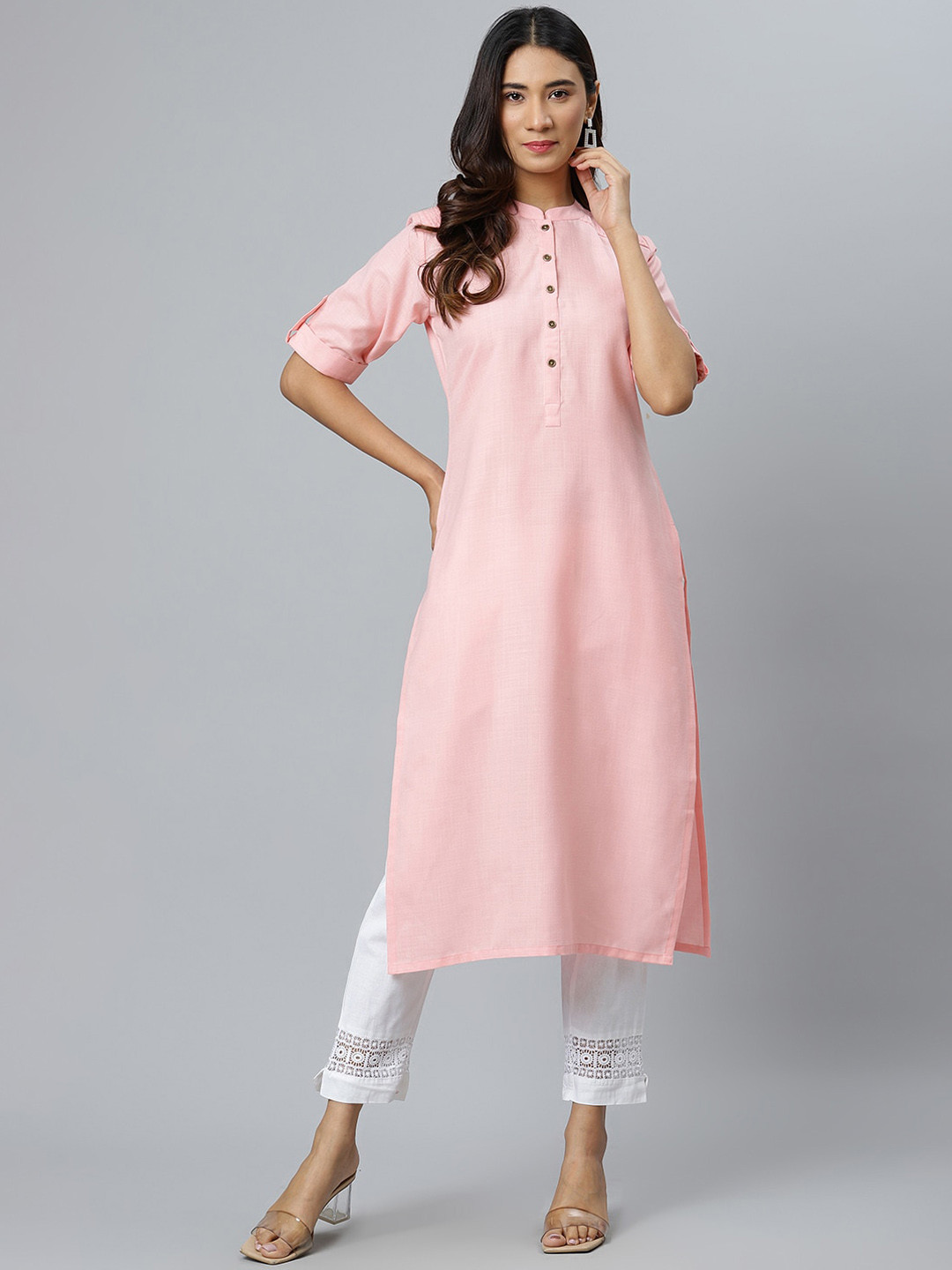 

Gerua By Libas Women Pink Cotton Kurta