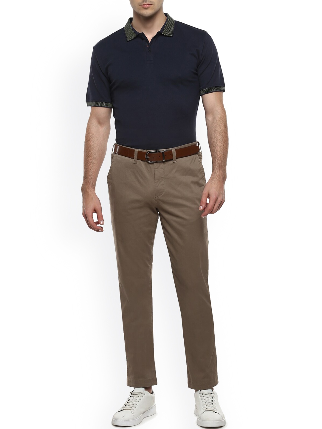 

Ted Baker Men Beige Slim Fit Chinos Trousers