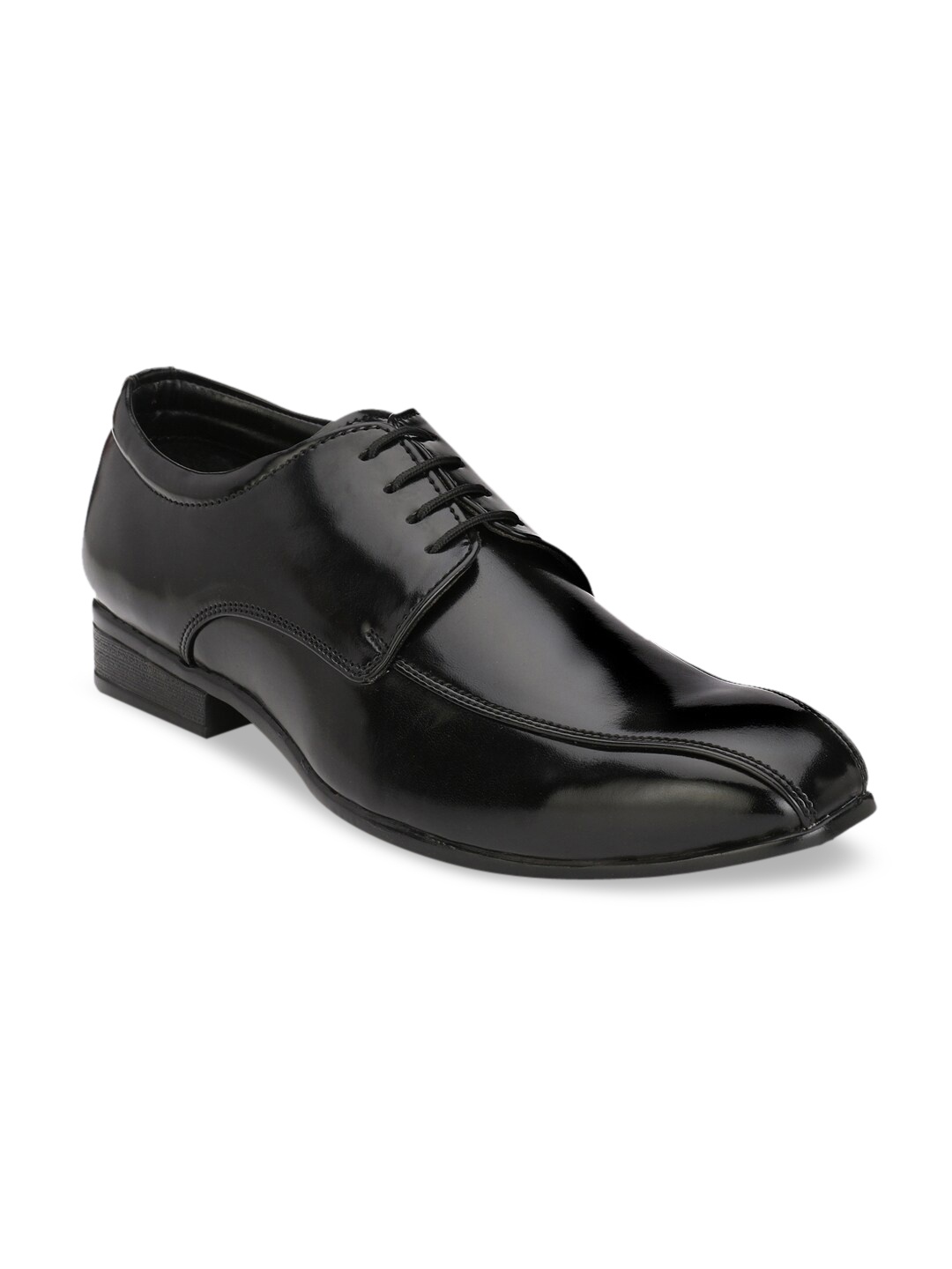 

Hirels Men Black Solid Formal Derbys