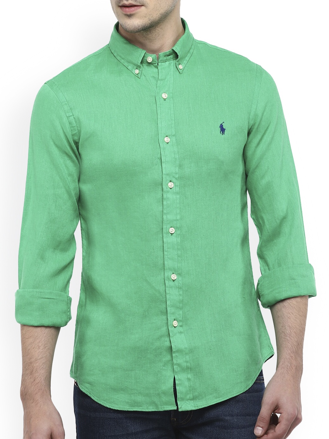 

Polo Ralph Lauren Men Green Casual Shirt
