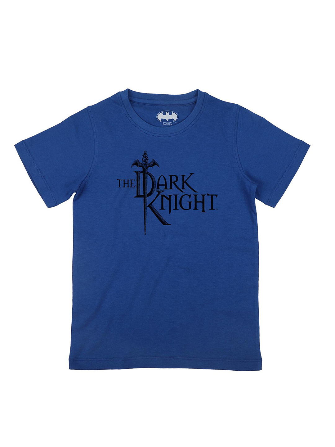 

Batman Boys Royal Blue Character Typography Printed Cotton Pure Cotton T-shirt