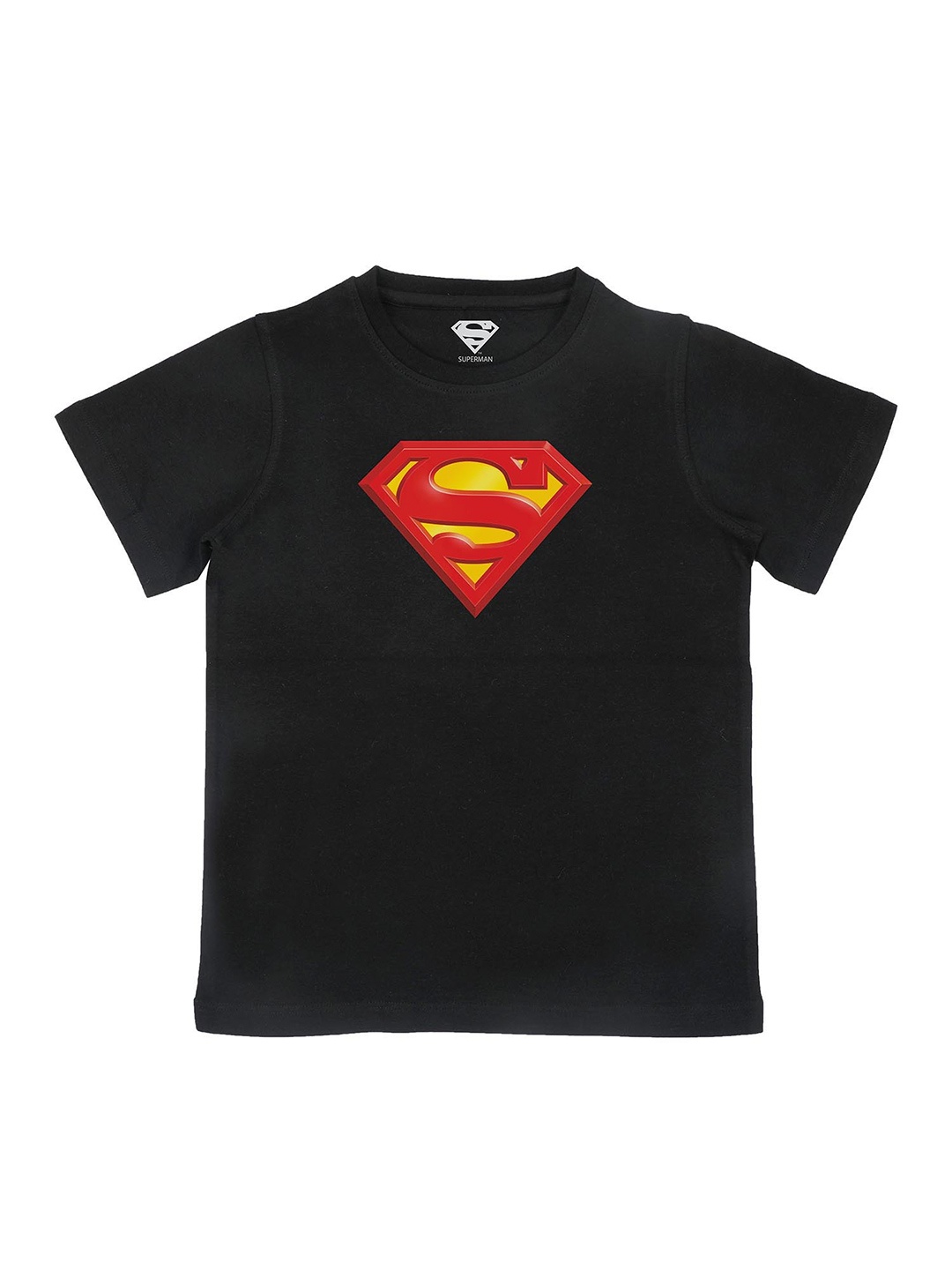 

Superman Boys Black Printed Pure Cotton T-shirt