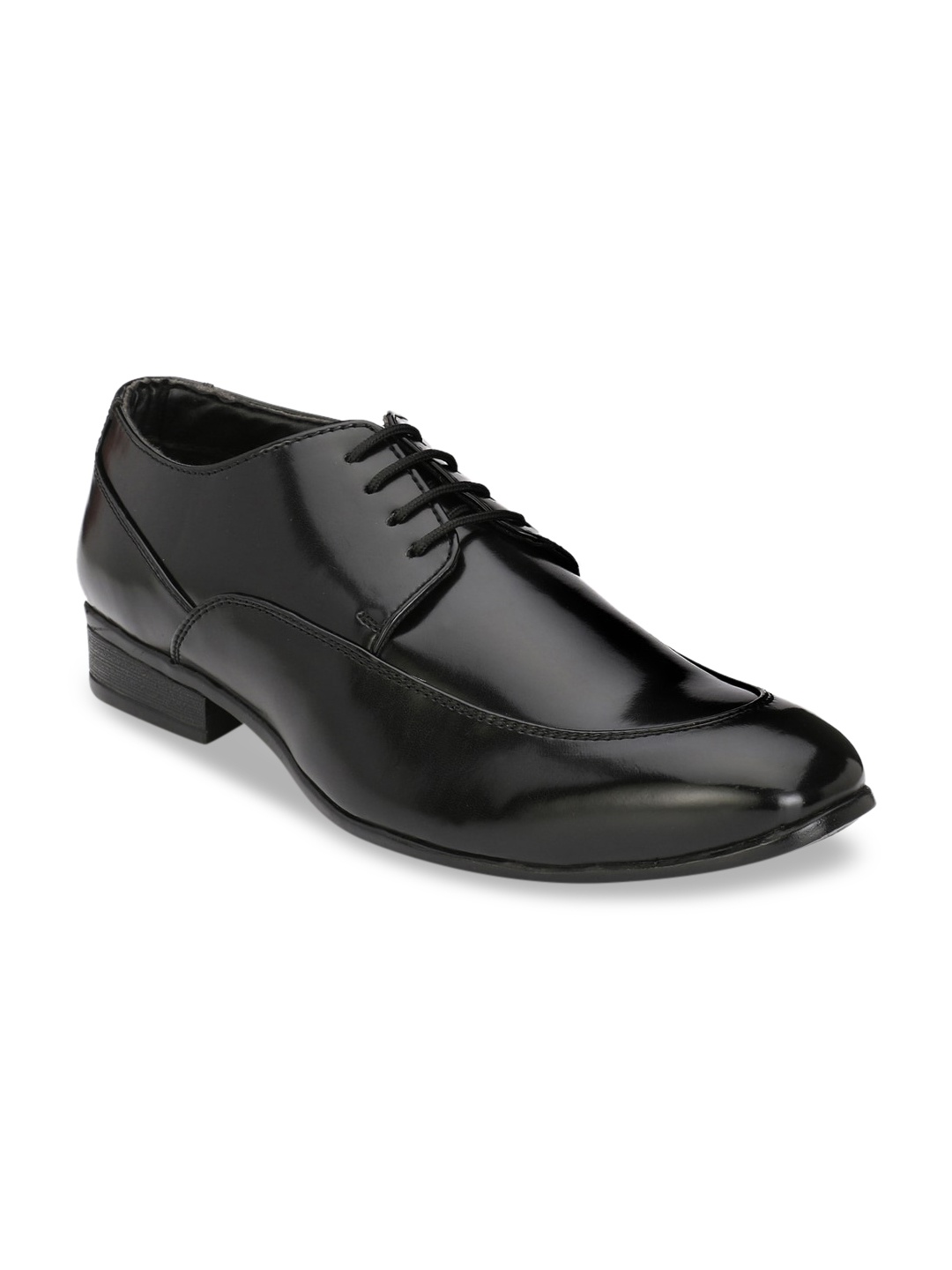 

Hirels Men Black Solid Formal Derbys