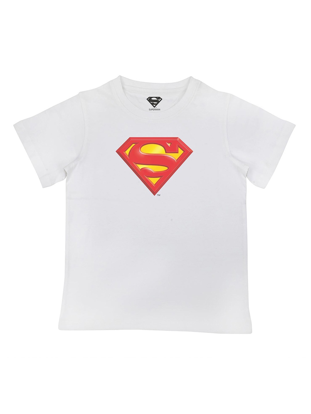 

Superman Boys White Graphic Printed Casual T-shirt