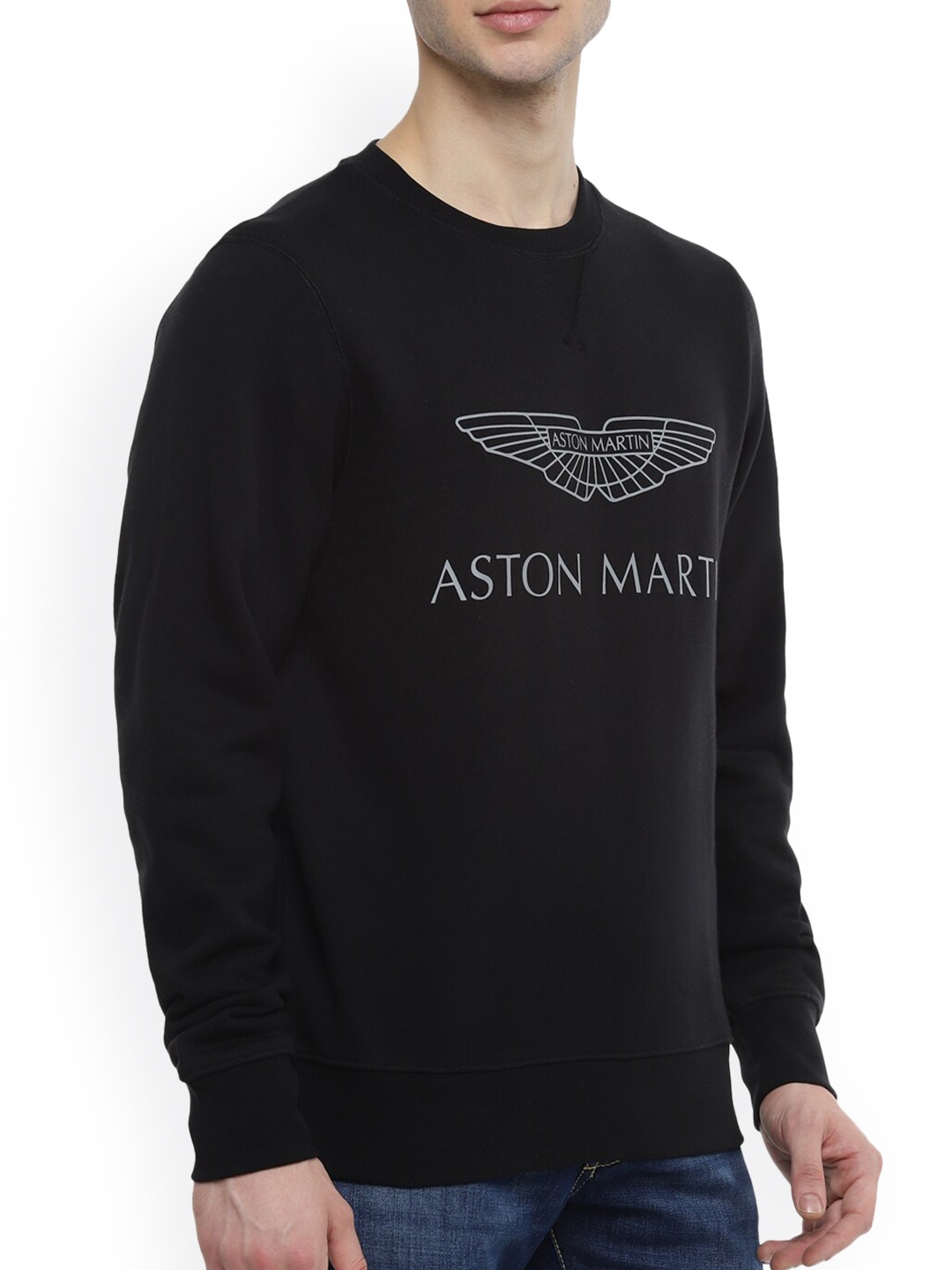 

HACKETT LONDON Men Black Printed Sweatshirt