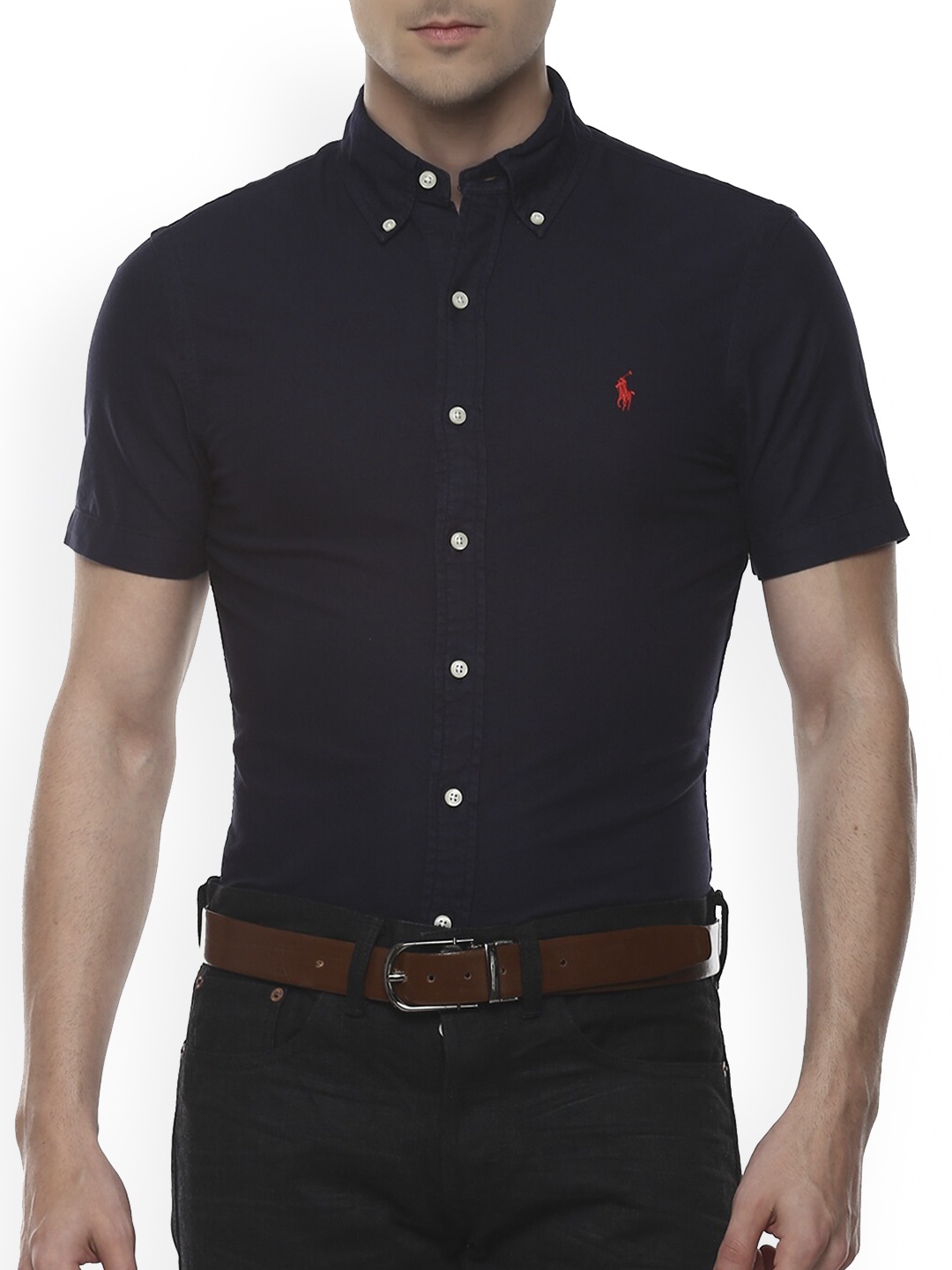 

Polo Ralph Lauren Men Navy Blue Casual Shirt