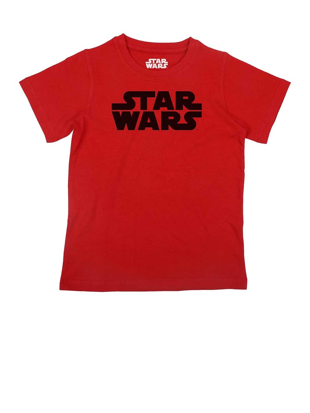 

Star Wars by Wear Your Mind Boys Red Typography Star Wars Printed Pure Cotton T-shirt