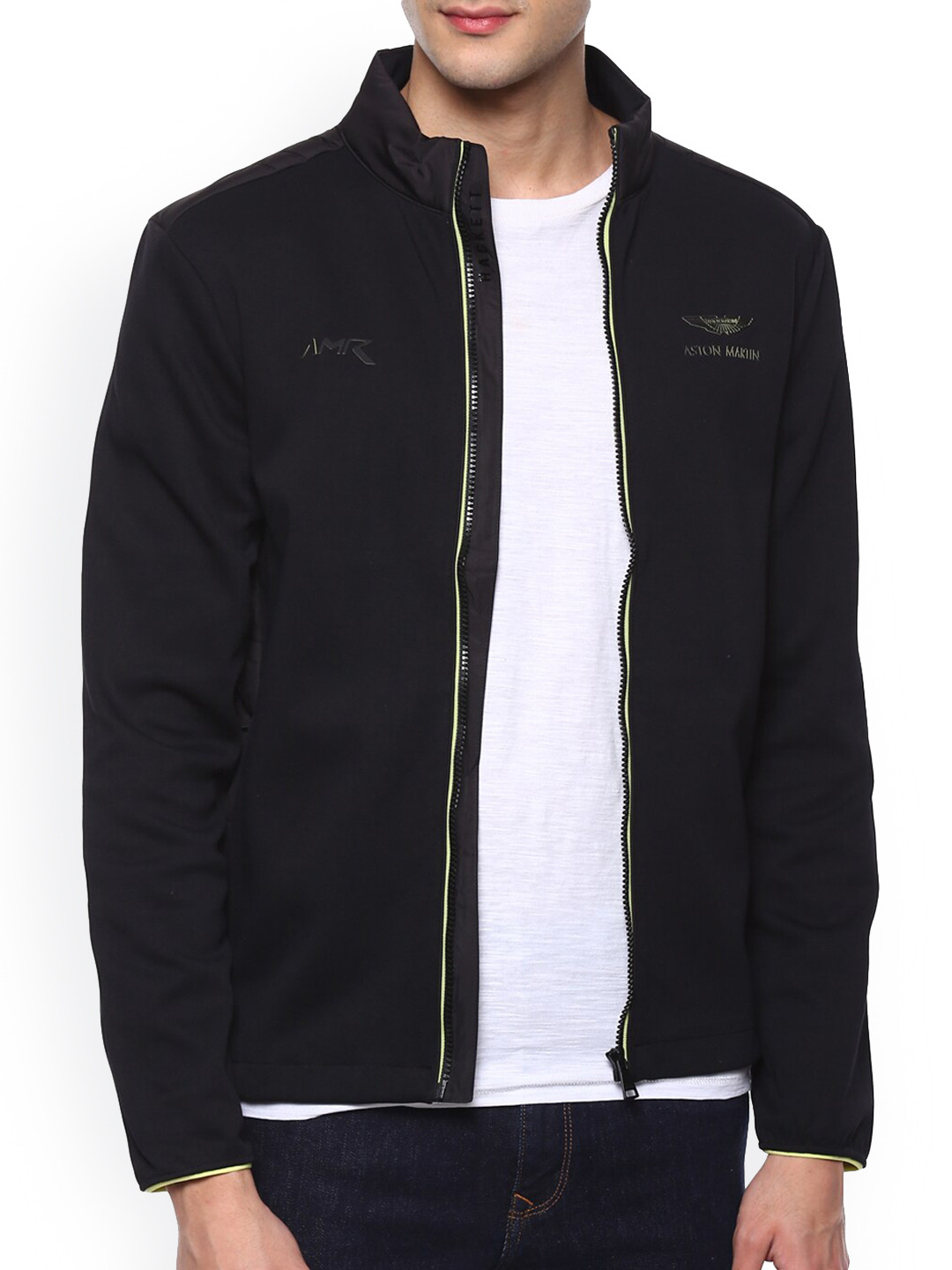 

HACKETT LONDON Men Black Solid Jacket