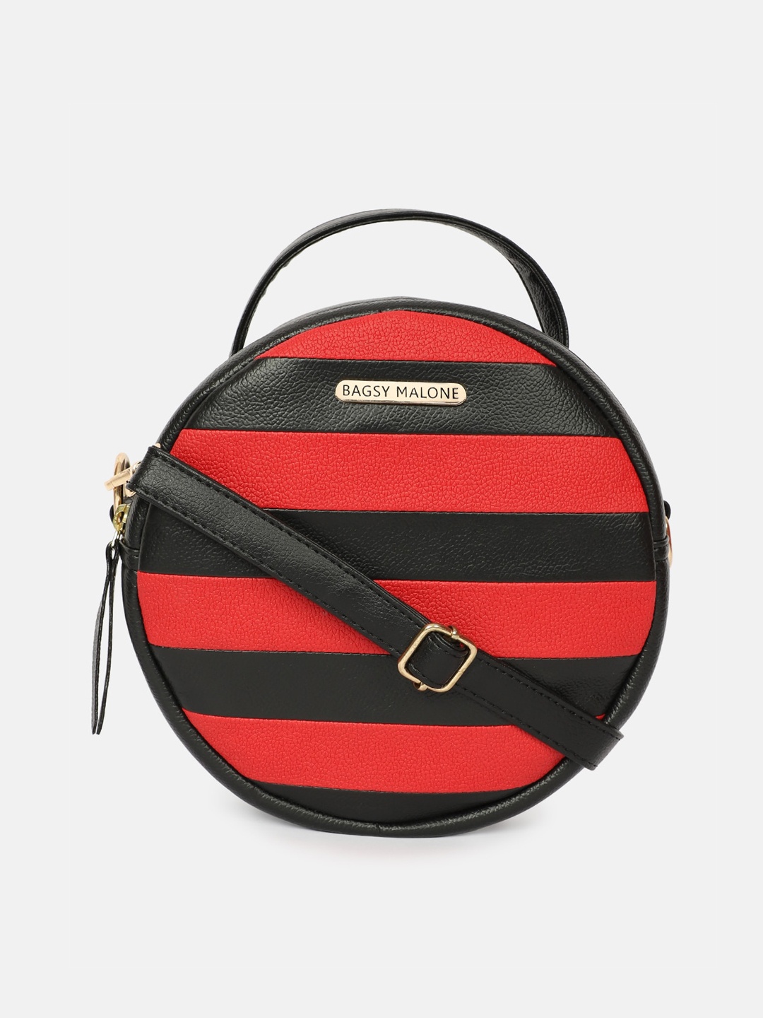 

Bagsy Malone Red Striped PU Swagger Sling Bag