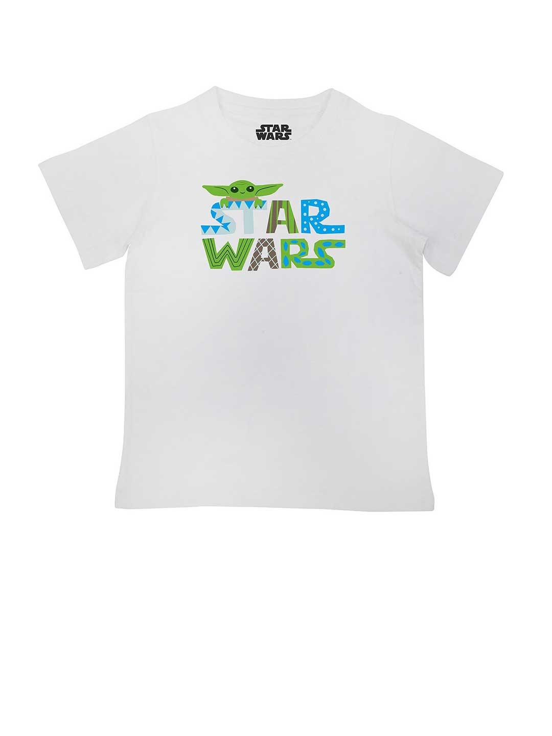 

Star Wars Boys White Graphic Printed T shirt